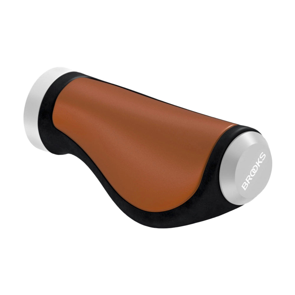 Brooks Fahrradgriffe Ergonomic Leder 130/130mm