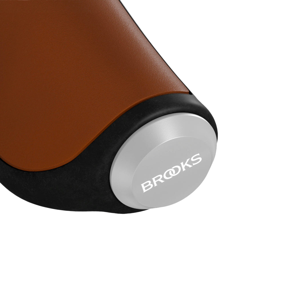 Brooks Fahrradgriffe Ergonomic Leder 130/130mm