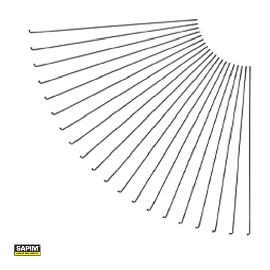 Sapim Fahrradspeiche Silber Leader Inox 13G